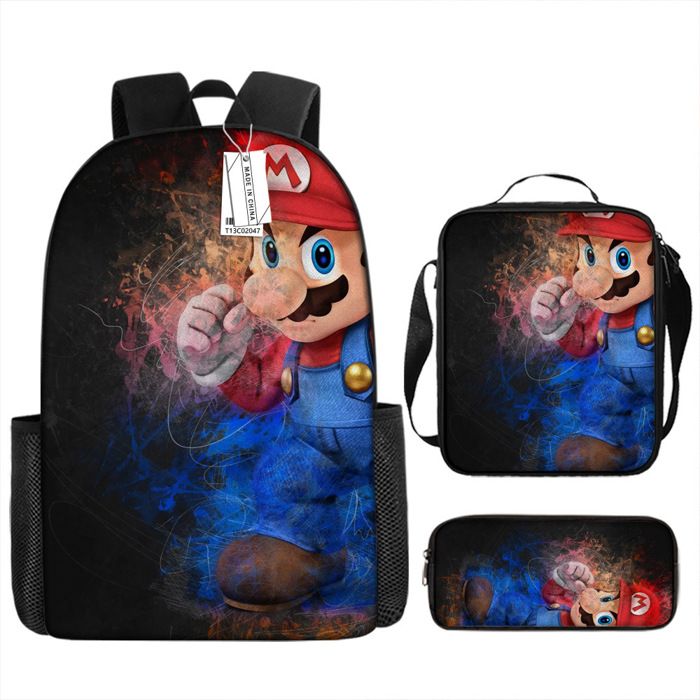 Sac à Dos Enfant Mario Kart Officiel - 31x25,5x11 Cm, Pour école Maternelle, Polyester Résistant - 9