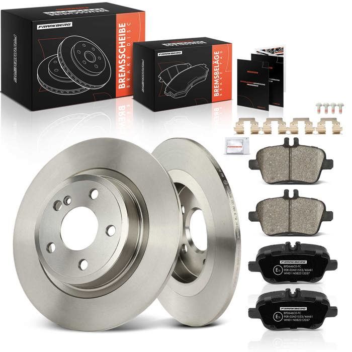 Kit Frein Arrière Frankberg : 2 Disques + 4 Plaquettes – Compatible Classe A W176, Classe B W246 – Qualité Lucas/TRW - 6