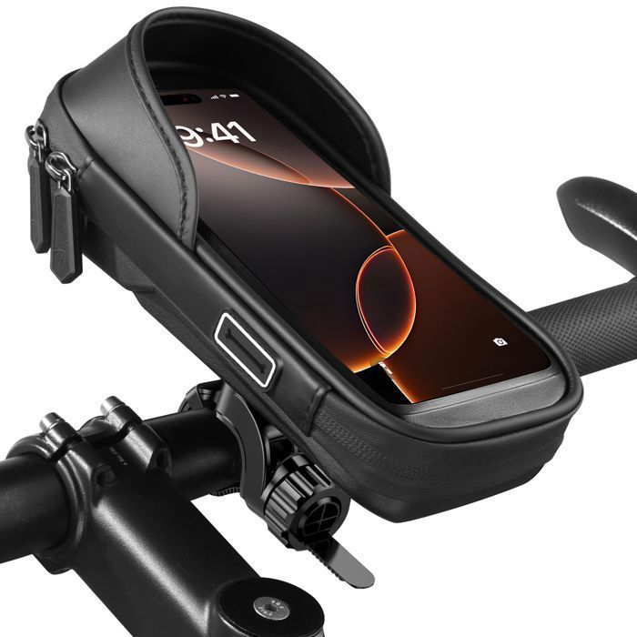 Sacoche de téléphone universelle étanche pour vélo et moto - Rotation à 360° - Pour smartphones de 5 5 à 6 5 pouces