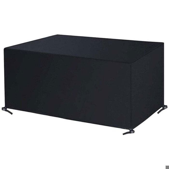Bâche de Meubles 240x140x90cm Rectangulaire Housse Canape Exterieur Housse de Banc de Jardin Imperméable 420D Oxford Tissu A
