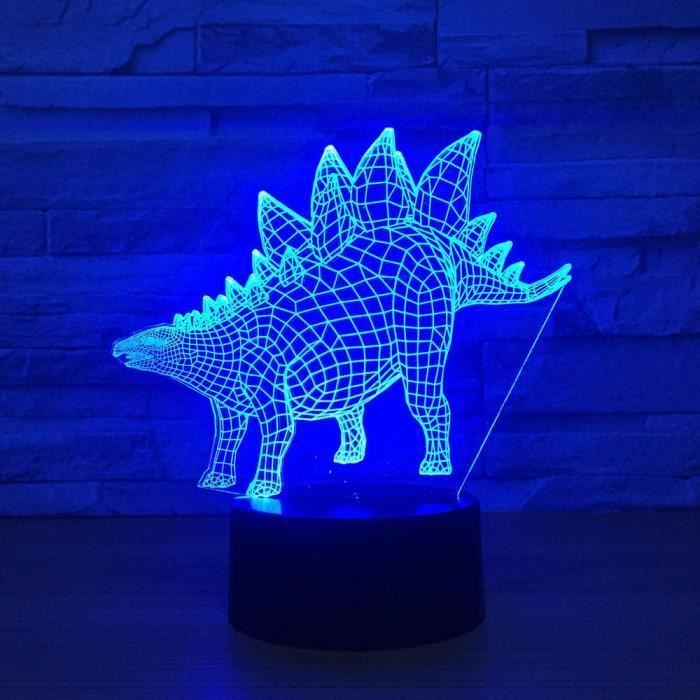 3d lampe optique illusion veilleuse dinosaure forme 3d lampe de table enfants - Aueq - enfants cadeau danniversaire lumière créat