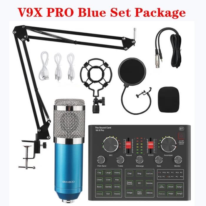 Kit Carte Son Yominerr F998 Avec Micro BM800 - Console Mixage Audio USB Pour Streaming PC/Téléphone