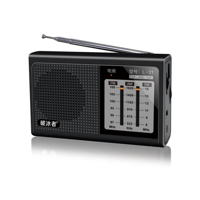 KOBONA Radio Portable Rétro D'Urgence SW AM FM - Radio Poche Pour Camping, Voyages Et Situations D'Urgence