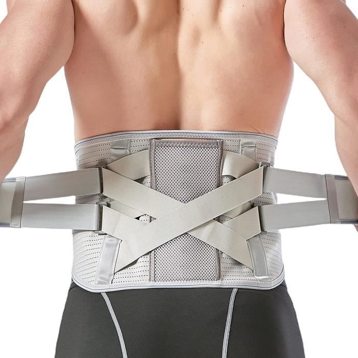 Ceinture De Soutien Du Bassin Et Des Hanches - Confort Lombaire - Unisexe Noire En Silicone - Neuve