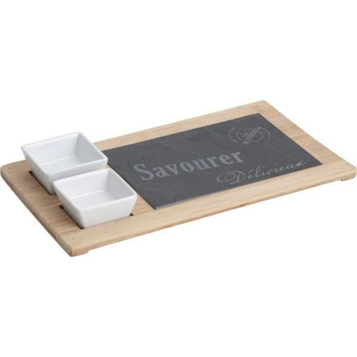 Plateau avec verrines savourer en ardoise et ba…