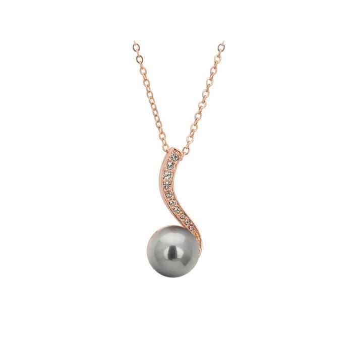 Collier Argent Sterling 925 Avec Pendentif Serrure Et Zircone - Longueur 17 Pouces (43 Cm) - Neuf Sans Emballage