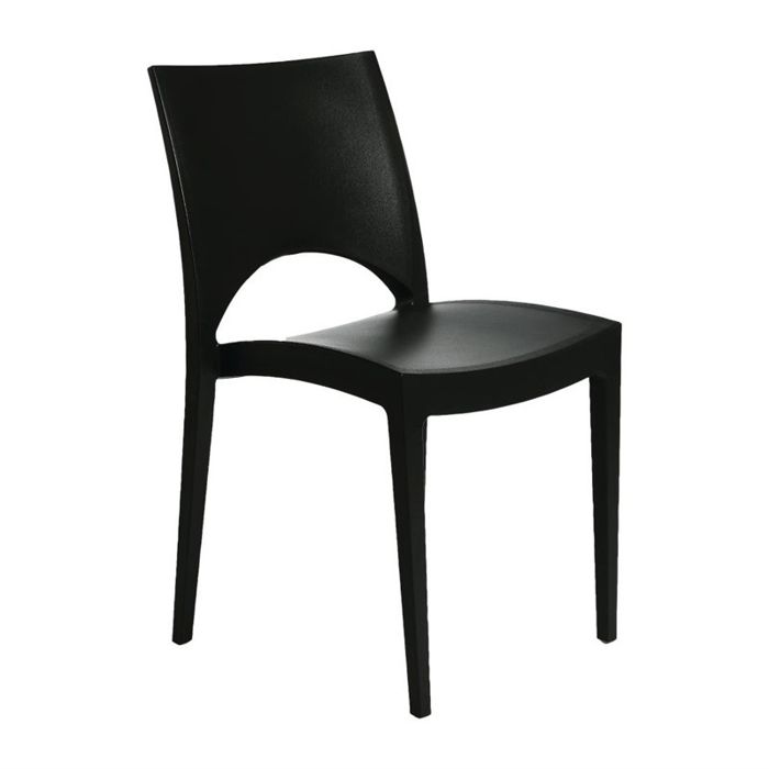 Chaise Empilable en Polypropylène - Materiel CHR PRO - Gris - l- L1- P- h- Polypropylène Gris - l- L1- P- h- Polypropylène