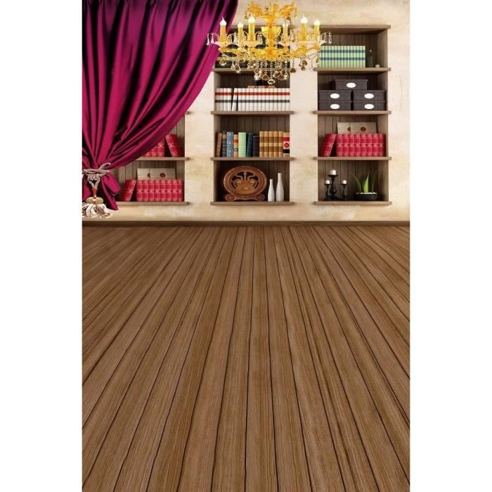 Toile de fond de cabine photo rétro en bois LM-H00201