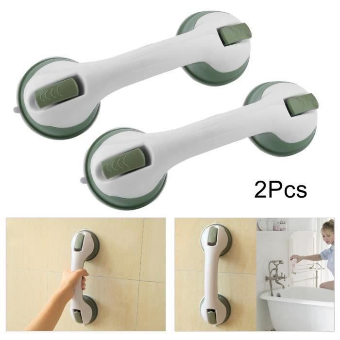 2 Poignées à Ventouse Forte - Pour Portes, Armoires, Salle De Bain, Support 7.5kg