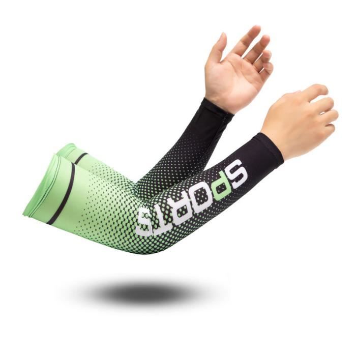 Vert - Protège-bras de basket-ball respirant unisexe, Protège-bras,  Protection UV à séchage rapide, Course à