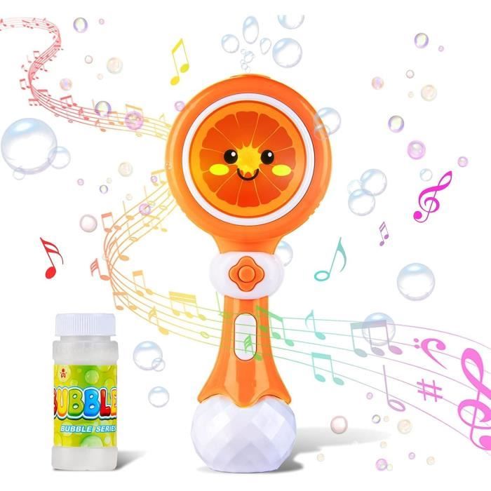 2023 Pistolet à bulles automatique à 10 trous pour garçons et filles avec solution à bulles 2023 Pistolet à bulles automatique à 10 trous pour garçons et filles avec solution à bulles