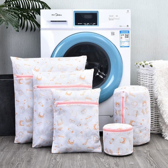 4 Filets à Linge 40x30cm Avec Cordon - Maille Fine, Lavage Machine | Protection Vêtements, Rangement - 10