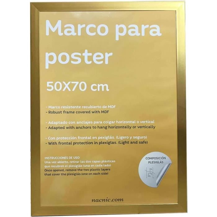 Cadre photo Opéra doré 50x70 cm | Leroy Merlin
