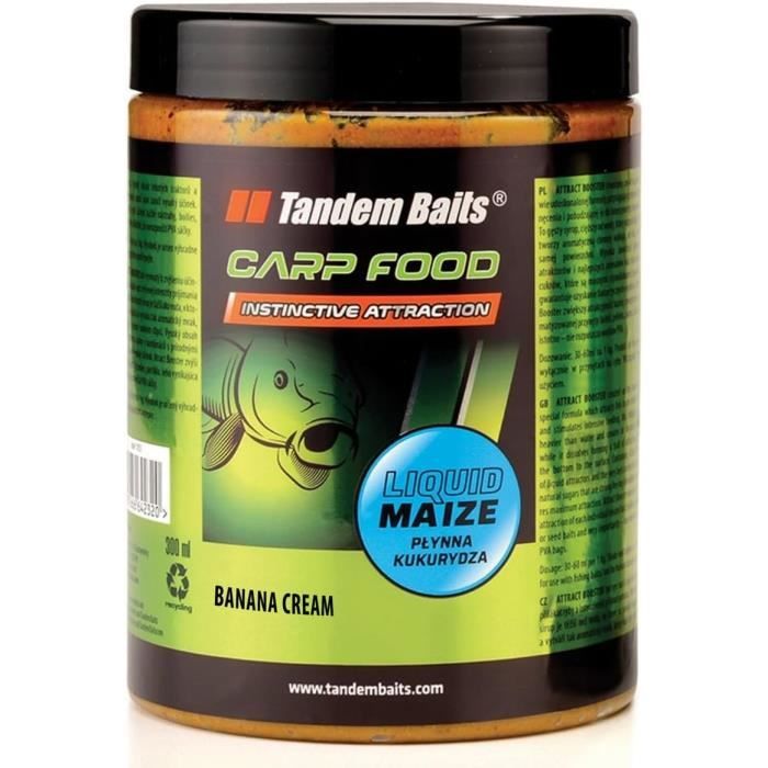 Tandem Baits Carp Food CSL – Attractif Naturel Pour Carpe – 1000 Ml – Riche En Protéines, Acides Aminés, Sucres – Pour PVA, Bouillettes, Pop-ups