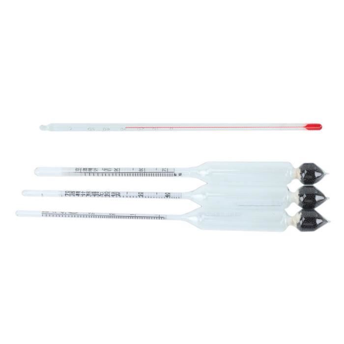 Kit Densimètre Triple échelle Pour Vin, Bière, Cidre - Mesure Alcool Et Gravité