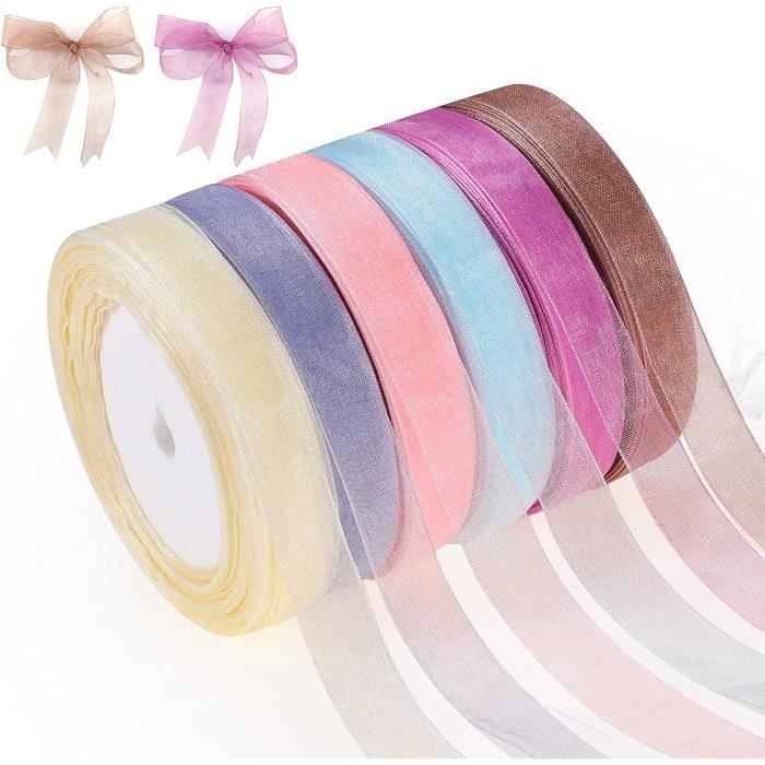 6 Rouleaux De Ruban à Motifs Noël En Bois – État Neuf, Occasion