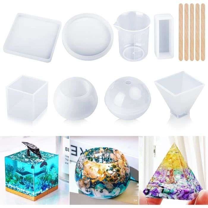 Ensemble De Moules En Silicone Pour Pendentif Porte-clés, 6 Pièces