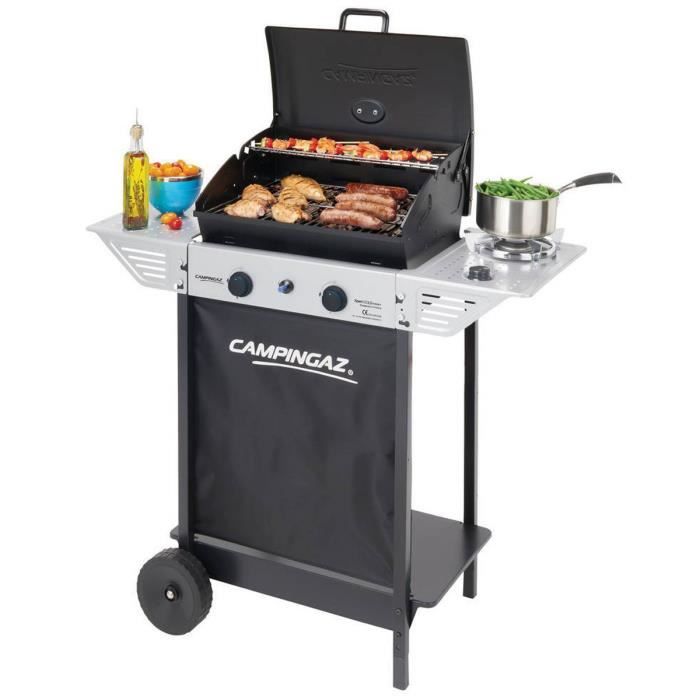 Barbecue gaz grill CAMPINGAZ XPERT100LS +Rocky + Housse de protection Cuisson pierre de lave cuisson 44 X 34 + grille