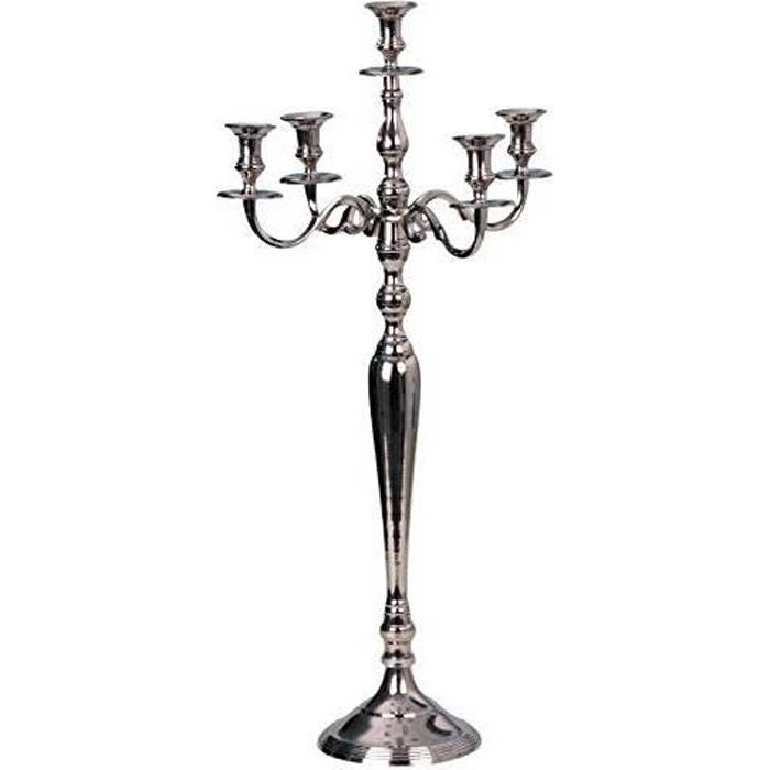 Lifestyle /& More Chandelier /à 5 Bras Cand/élabre en m/étal Or Rose Hauteur 80 cm /