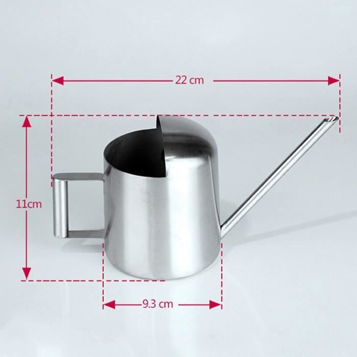 1000 Ml En Acier Inoxydable Arrosoir Peut Saupoudrer Le Pot à Longue Bouche Jardin Fleurs Plantes Outil D'arrosage(#2