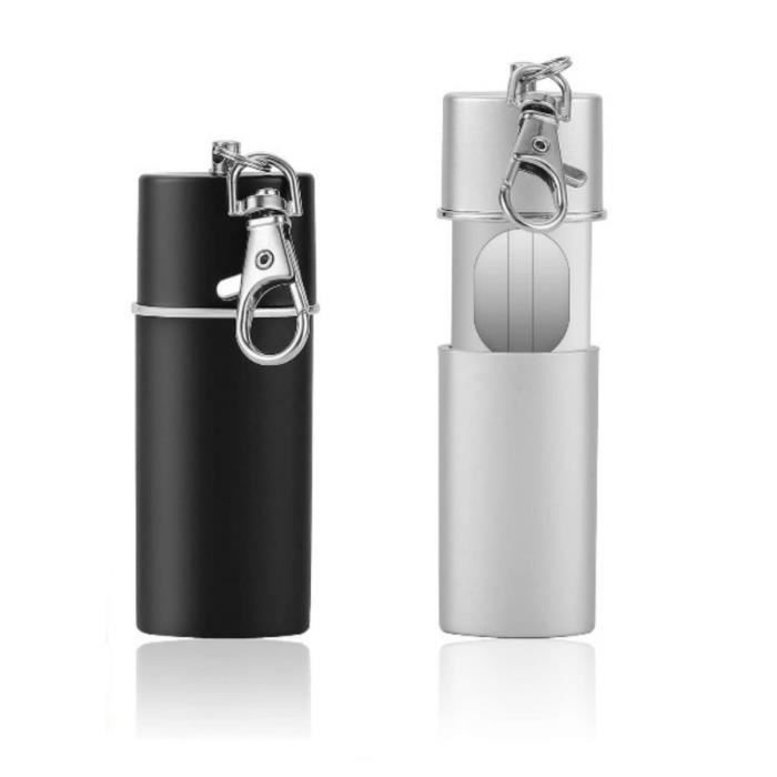 Dabixx Mini cendrier Portable Mini cendrier de Poche étuis Coupe-Vent Porte-clés en Plein air Fumeur Accessoire Violet