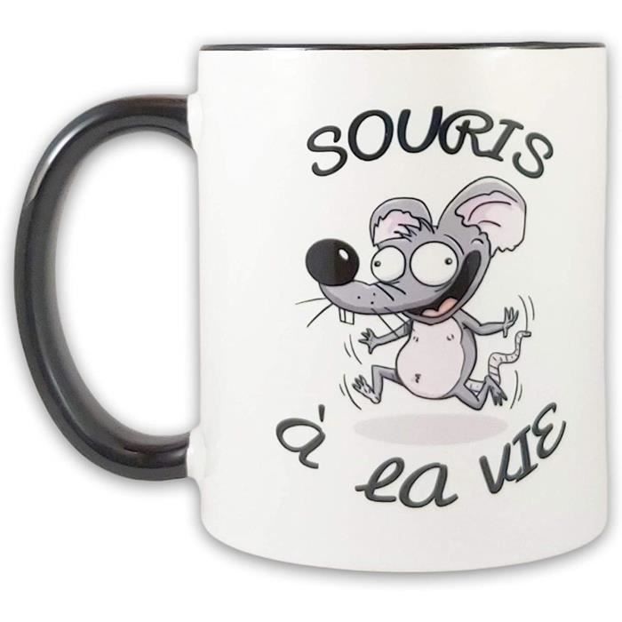 Mug Original A Cafe Message Humoristique Tasse Sympa Fun Avec Jeu De Mots Souris A La Vie Idee Cadeau Drole Rigolo Pour Amis Collegu Cdiscount Puericulture Eveil Bebe