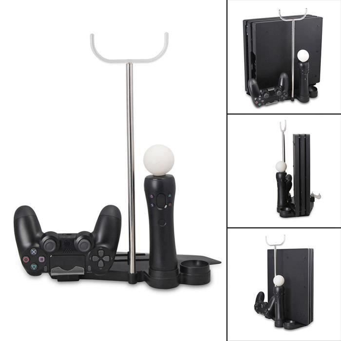 Station De Charge Double Pour Manettes PS4 - Dock De Recharge Noir USB Par ICB