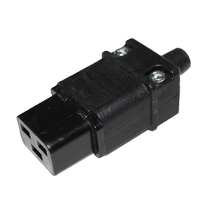 Connecteur IEC C19 Vers C20 - Prise Mâle/femelle 16A 250V - Pour Serveurs, UPS, Matériel IT