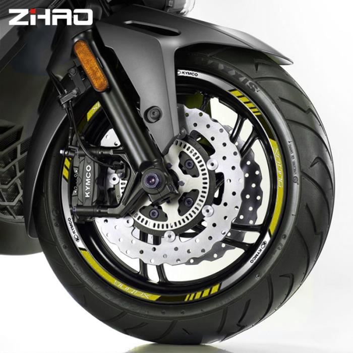 Autocollants Réfléchissants Moto 3 Pièces - Protection Garde-Boue Noir | Stickers Décoratifs Sécurité