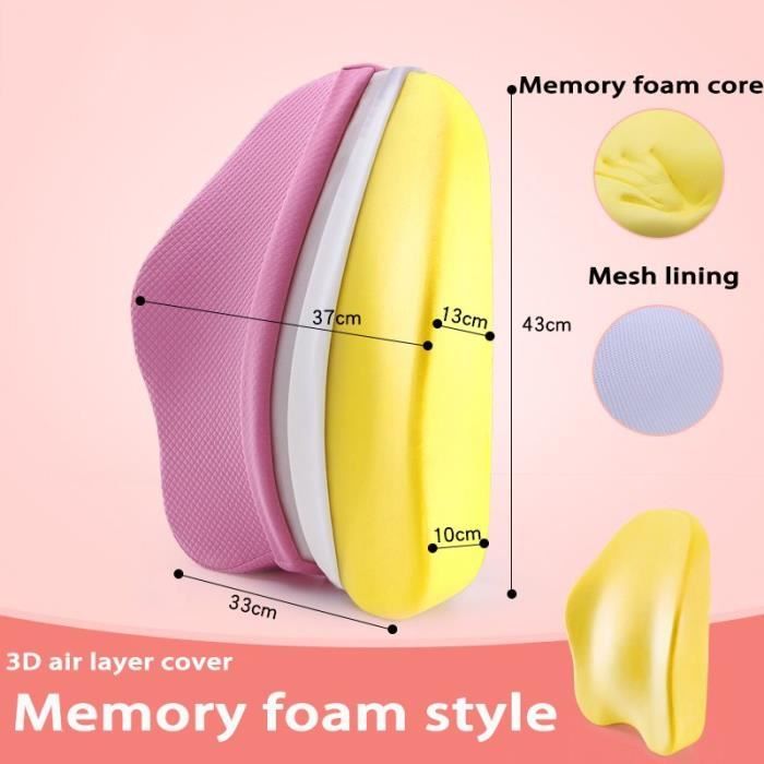 FORTEM Coussin De Soutien Lombaire, Support Ergonomique Maintien du Dos