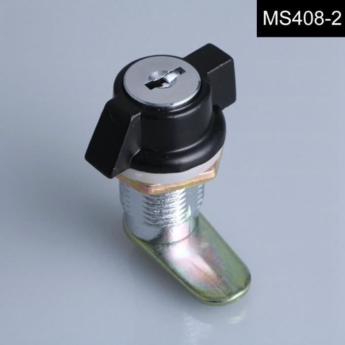 Serrure à Came Noire 5/8" Pour Meuble à Outils US General - Pack De 2 Avec Clés - Neuf