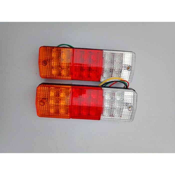 Kit 2 Feux Arrière LED Pour Camionnette, Transporter, Caravane - 30x9.5 Cm