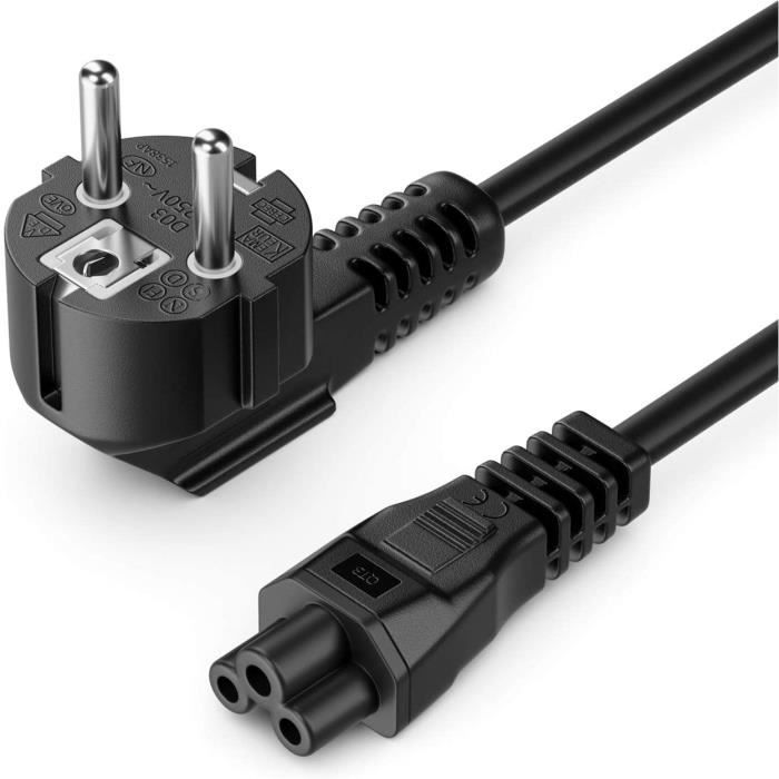 Cable alimentation 2 Pin Plug c7 fiche bipolaire cordon pour Samsung, JVC,  Phillips, LG, Sharp, Sony, TV, Secteur Imprimante Euro - Cdiscount  Informatique