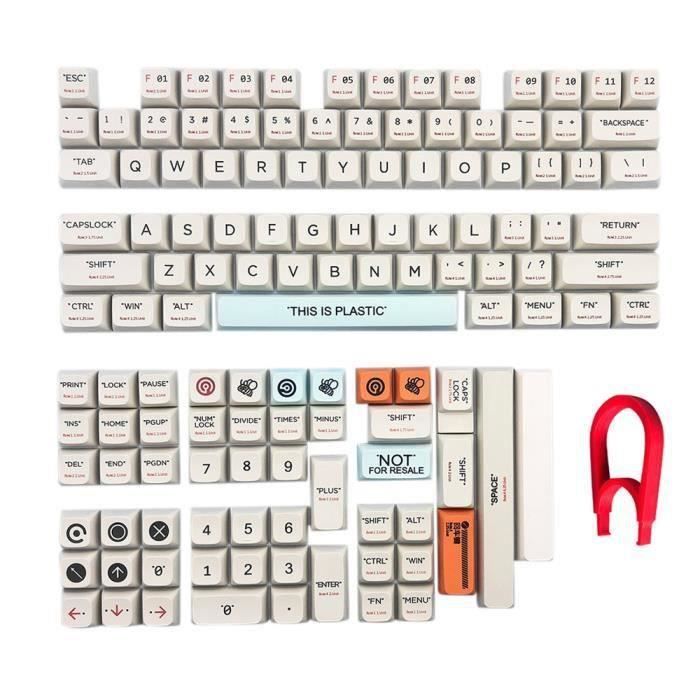 Testeur De Clavier 4 Touches Avec LED – Jouet Anti-stress Mécanique – Porte-clés Cliquable – Soulage Le Stress – Durable