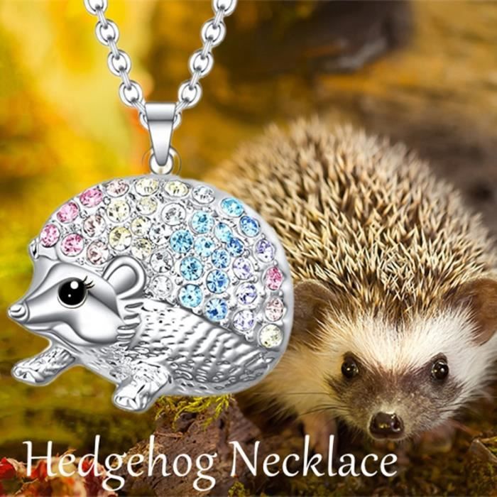 Collier Pendentif Hérisson En Acier Inoxydable – Œil Zirconium, Chaîne 55 Cm | BOBIJOO Jewelry - 9