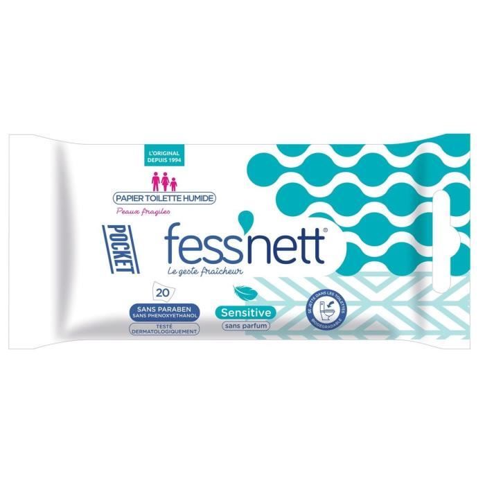 Fess Nett Papier Toilette Humide Pocket Sensitive Innovation 2019 Cdiscount Au Quotidien