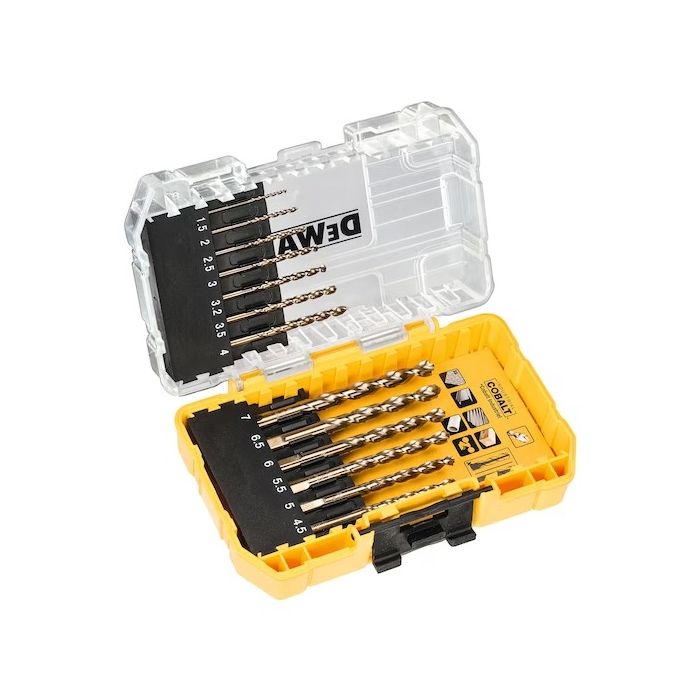 Foret métal Extrême cobalt HSS CO 1.5 à 7 mm DEWALT Coffret de 13 DT4968 QZ - vue 2