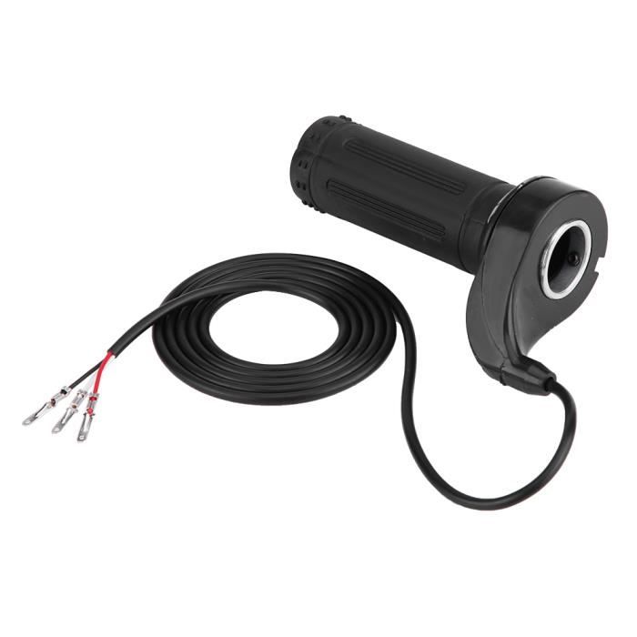 Qiilu Poignée Accélérateur Moto 22mm – Universelle, CNC Aluminium, Noir (ou Couleurs Au Choix)