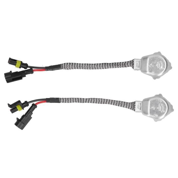 Lot De 2 Connecteurs Câble Pour Ampoules Xénon HID D2S/D4S - Adaptateur De Prise Facile Pour Mise à Jour Phares