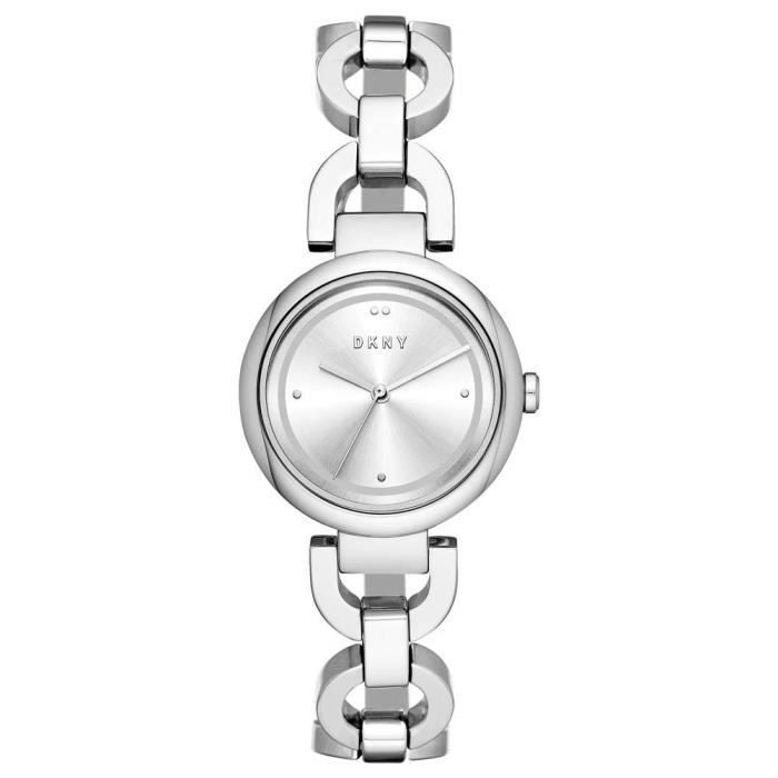 Montre - DKNY - NY2767 - 30 mm - Acier inoxydable poli - Cadran argenté