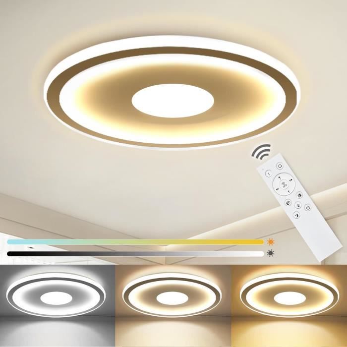 VOMI Plafonnier LED Rond 24W Dimmable Avec Télécommande Luminaire