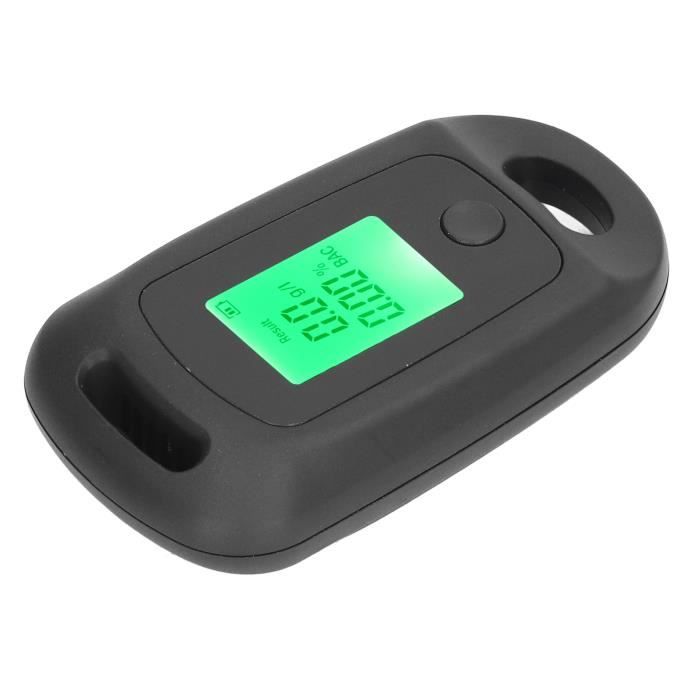 Éthylotest Portable Précis Avec écran LCD - Test Instantané, Usage Quotidien, Professionnel, Noir