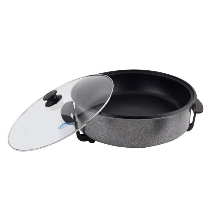 elta Pizza Pan Party avec couvercle en verre 220 - 240 V 50/60 Hz 1500 W