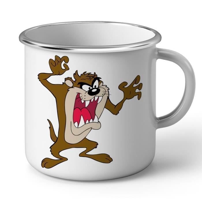 Mug En Metal Emaille Taz Diable De Tasmanie Dessin Anime Enfant Cartoon Cdiscount Puericulture Eveil Bebe