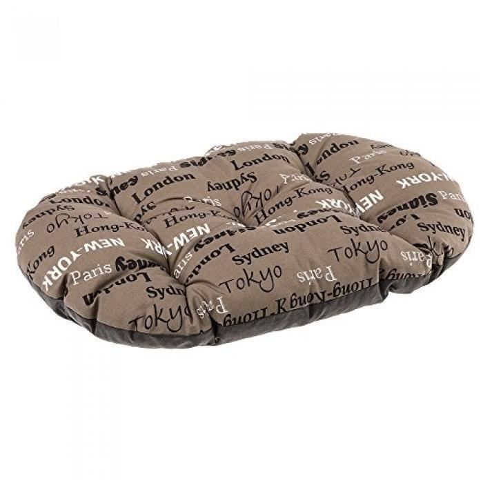 Ferplast Relax C 45/2 – Panier pour chien et chat en coton 43 x 30 cm Gris