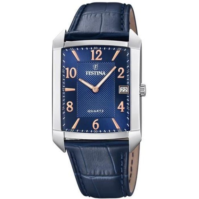 Montre Homme Festina F20464 2 Rectangulaire 32 36mm sur Cuir