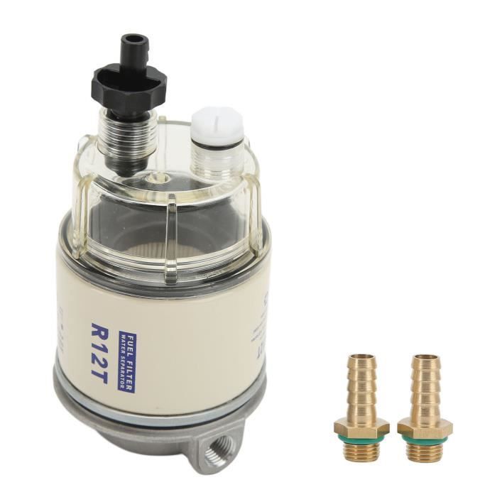 Garosa Boat Fuel Filter, 30 GPH R12T Marine Fuel Water Separator for