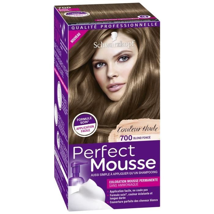 Schwarzkopf Coloration Permanente Perfect Mousse Blond Fonce 700 Achat Vente Coloration Coloration Blond Fonce 700 Cdiscount