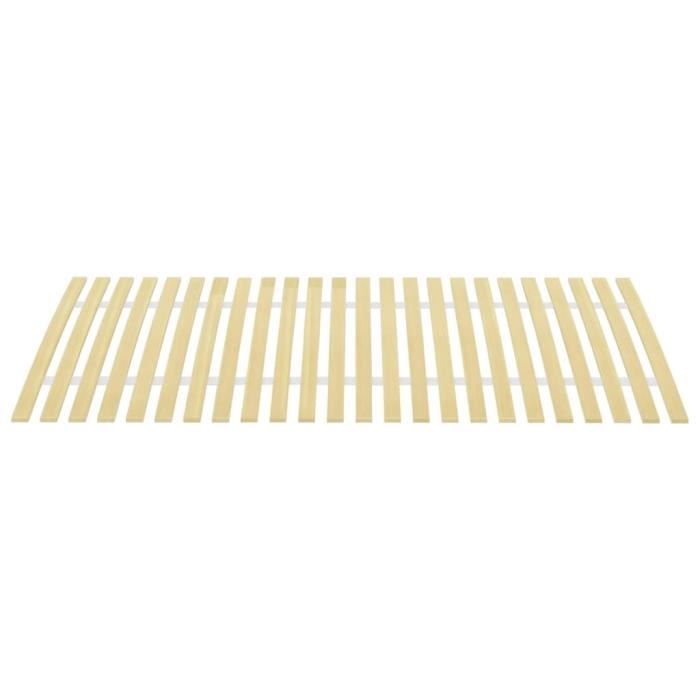 YINGMSHOP Sommier à lattes avec 24 lattes 100x200 cm 92428