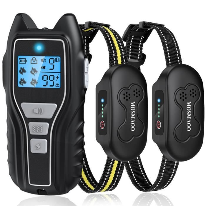 Comparer les prix de Collier de Dressage ChienCollier de Dressage pour Chiens Rechargeable 100% Résistant à L’Eau avec Verrouillage de Sécurité.